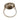 French Belle Epoque diamond 18k white gold target ring