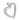 Vintage 1.00 carat diamond 14K white gold heart pendant