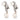 Vintage pearl diamond 14k white gold drop earrings Earrings Jack Weir & Sons