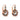 Victorian GIA 4.30 carat diamond 14k rose gold silver cluster earrings Earrings Jack Weir & Sons