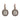 Victorian GIA 4.30 carat diamond 14k rose gold silver cluster earrings Earrings Jack Weir & Sons
