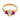Vintage GIA 1.04 carat old mine cut diamond ruby 18k gold three stone ring Rings Jack Weir & Sons
