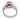Mid Century AGL 4.34 carat pink sapphire diamond platinum ring Rings Jack Weir & Sons