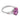 Mid Century AGL 4.34 carat pink sapphire diamond platinum ring Rings Jack Weir & Sons