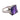 Mid Century 9.96 carat amethyst diamond 18K white gold ring