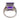 Mid Century 9.96 carat amethyst diamond 18K white gold ring