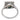 Art Deco style 1.00 carat old mine cut diamond emerald platinum target ring