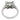 Art Deco style diamond emerald platinum ring