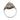 Art Deco style 1.75 carat diamond ruby platinum ring