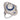 Art Deco style 1.35 carat old European cut diamond sapphire platinum ring