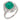 Art Deco style 4.48 carat emerald diamond platinum ring
