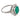 Art Deco style 4.48 carat emerald diamond platinum ring