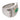 Retro style 1.38 carat emerald diamond platinum tank ring