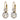 Victorian style 2.23 carat old cut diamond 18k yellow gold platinum earrings Earrings Jack Weir & Sons