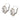 Edwardian style 2.70 carat diamond platinum cluster earrings