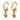 Edwardian diamond gold platinum drop earrings