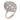 Art Deco 3.50 carat diamond 18k white gold navette ring