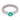 Lugano GIA Brazilian Paraiba tourmaline diamond 18k white gold wedding band Rings Lugano