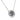 Art Deco diamond sapphire platinum 14k white gold double halo necklace