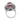 Vintage 14.80 carat treated ruby diamond 14k white gold cluster cocktail ring Rings Jack Weir & Sons