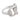 Gucci diamond 18k white gold Horsebit ring Rings Gucci