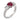 Vintage GIA 1.25 carat Burma ruby diamond platinum three stone ring