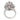 Mid Century 4.20 carat diamond 14k white gold cocktail ring Rings Jack Weir & Sons