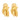 Tabbah French diamond 18k yellow gold snake earrings Earrings Tabbah