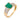 Vintage GIA 3.00 carat emerald diamond 18k yellow gold ring Rings Jack Weir & Sons