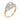 Retro old cut diamond 14k two tone gold ring Rings Jack Weir & Sons