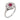 Art Deco ruby diamond platinum cluster ring Rings Jack Weir & Sons