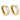 Vintage 1.90 carat diamond 18k yellow gold hoop earrings Earrings Jack Weir & Sons