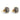Victorian 2.50 carat diamond yellow gold silver stud earrings Earrings Jack Weir & Sons