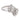 Vintage diamond 14k white gold Toi Et Moi ring