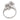 Vintage diamond 14k white gold Toi Et Moi ring