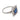French Art Deco GIA 2.00 carat sapphire diamond 18k white gold ring