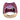 Vintage 10.00 carat amethyst ruby 18k gold cocktail ring