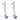 French vintage diamond carved amethyst 18k white gold earrings Earrings Jack Weir & Sons