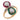 Edwardian diamond ruby emerald 14k yellow gold Toi Et Moi ring Jack Weir & Sons