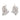 Art Deco 6.80 carat diamond platinum leaf earrings