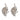 Art Deco 6.80 carat diamond platinum leaf earrings