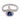Vintage sapphire diamond 18k white gold ring