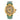 Cartier 18k yellow gold buckle leather strap Pasha watch