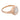 Vintage GIA 2.26 carat diamond 10k rose gold bezel ring