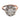 Victorian GIA 1.06 carat diamond 14k gold and silver cluster ring