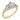 GIA 1.54 carat old mine cut diamond 18k yellow gold platinum engagement ring
