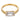 GIA 1.51 carat elongated cushion cut diamond east west set 18k yellow gold ring