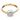 GIA 1.03 carat diamond 18k yellow gold platinum bezel set ring