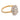 GIA 1.51 carat elongated cushion cut diamond 18k yellow gold engagement ring