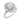 Mid Century GIA 3.30 carat diamond 18k white gold cluster ring